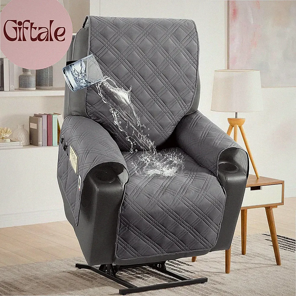 100% Waterproof Recliner Chair Cover Nonslip Recliner Cover Stay in Place Electr
