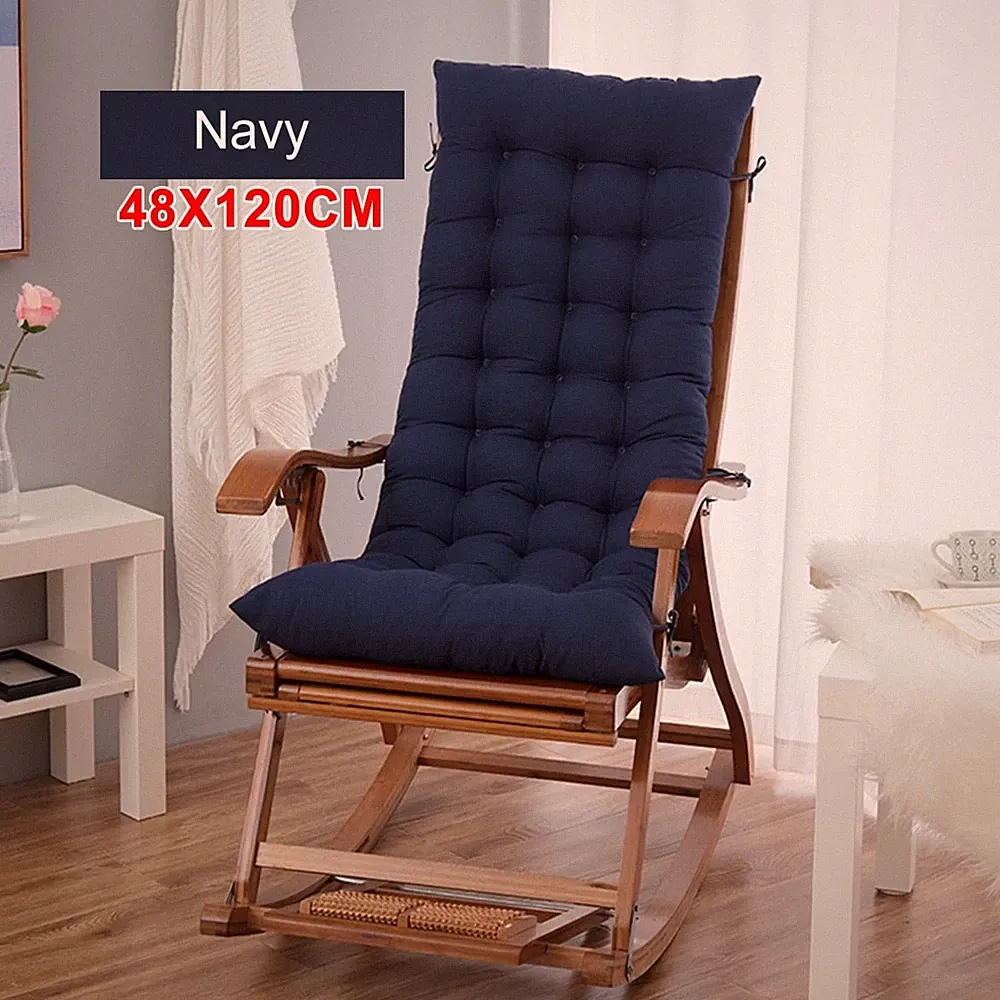47" Patio Chaise Lounger Cushion Non-Slip Rocking Chair Swing Bench Sofa Cushion