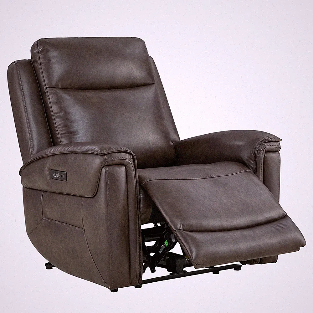 CHITA Genuine Leather Super Zero Gravity Power Recliner Chair w/ Power Headrest