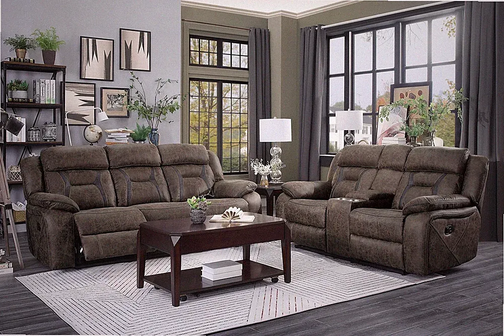 Microfiber Recliner Couch