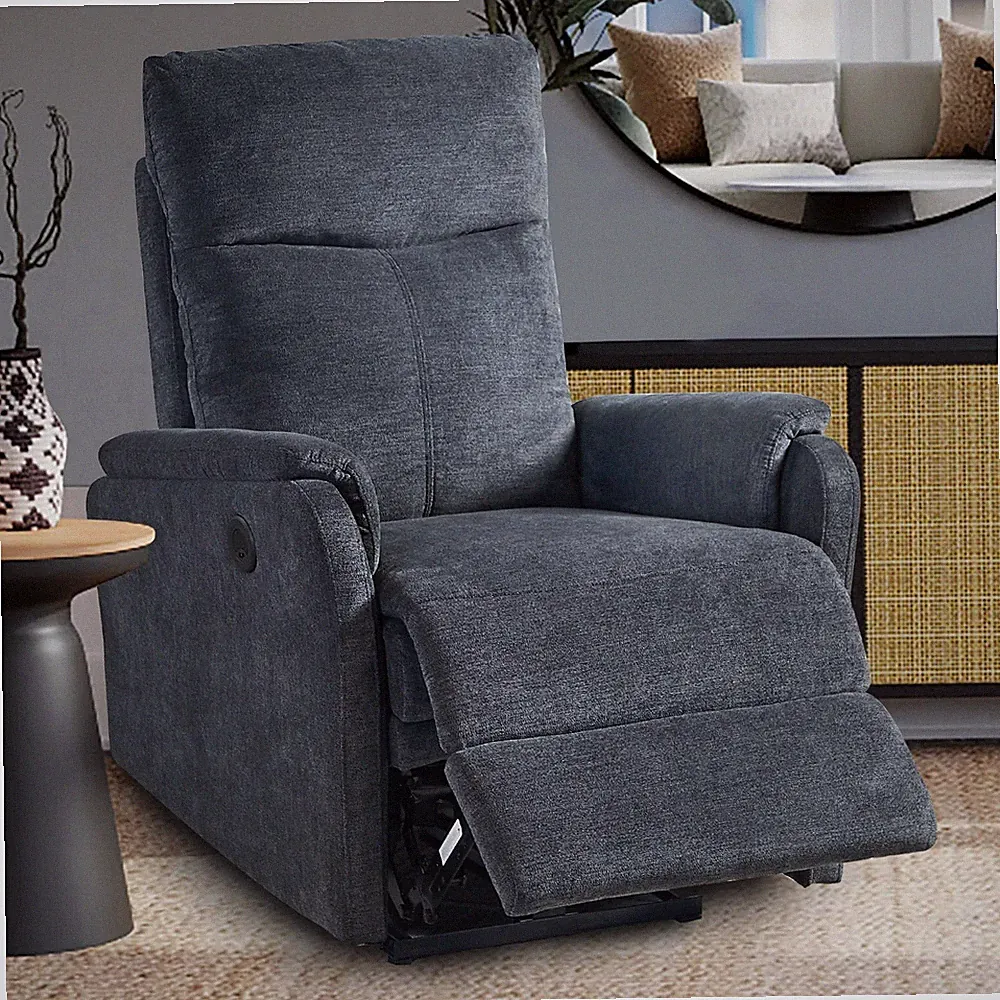 Electric Power Recliner Reclining Single Chair Sofa w/ USB Charging Living Room