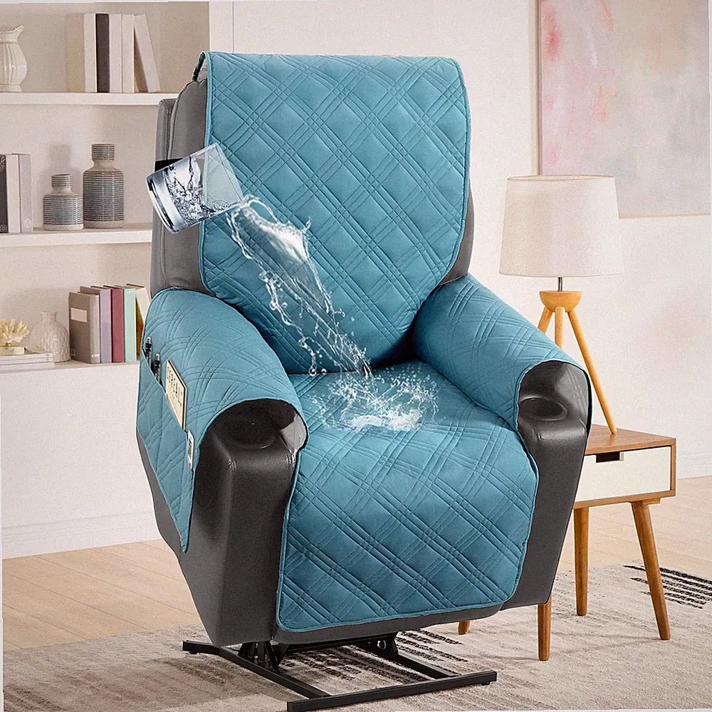 H.VERSAILTEX 100% Waterproof Recliner Chair Cover Non-Slip Sofa Slipcover wit...