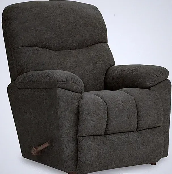 La-Z-Boy Charcoal Rocker Recliner Lazy Boy Chair Lazyboy Recliners Tar Gray New
