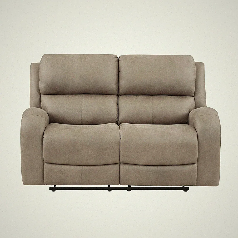 Luxurious Style Double Reclining Loveseat 1pc Brown Plush Comfortable Living R