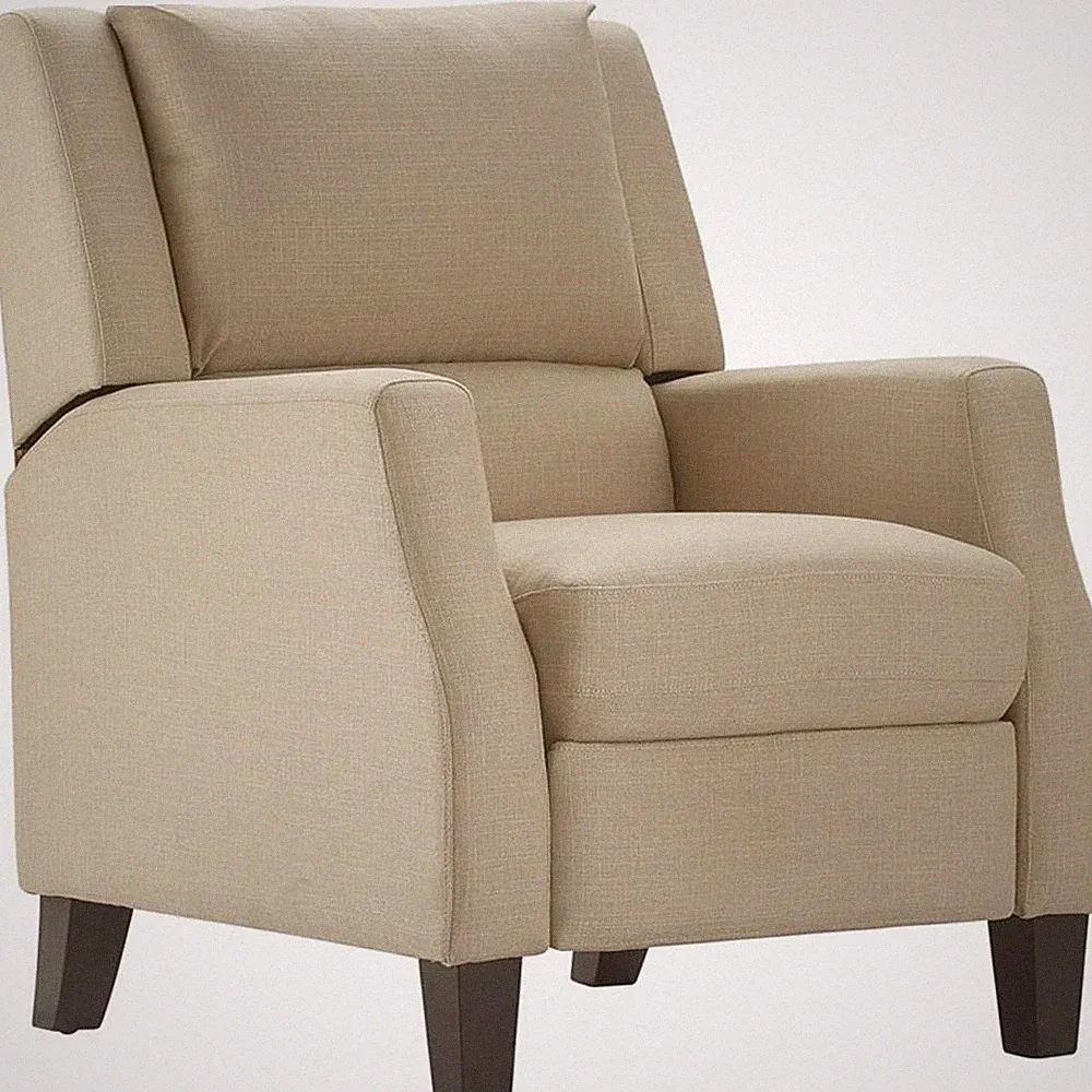Pemberly Row Modern / Contemporary Push Back Recliner Chair Sand