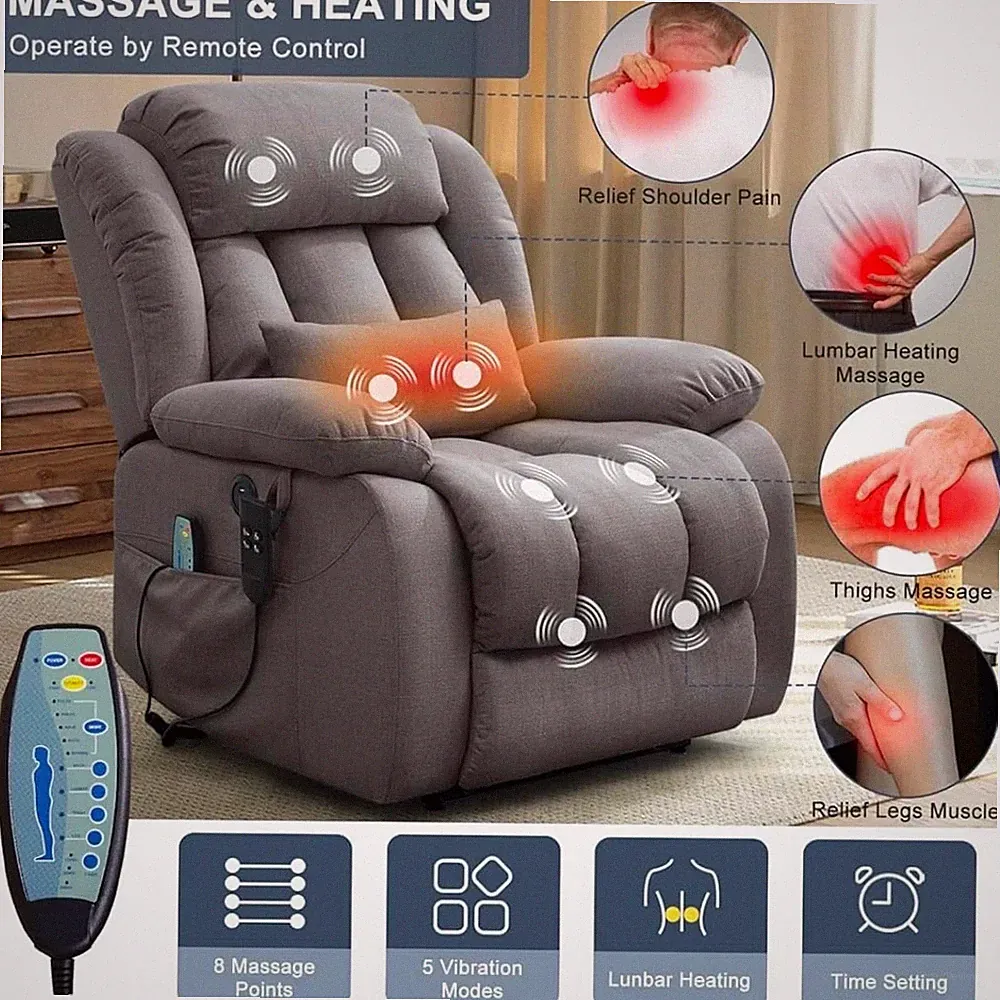 Microfiber Lift Recliners for Elderly