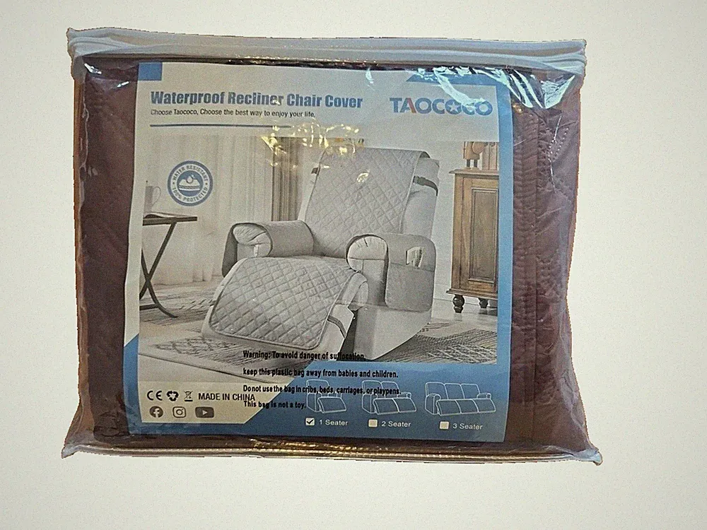 TAOCOCO 100% Waterproof Recliner Cover - Small-23'', Chocolate